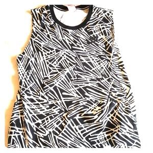 Women’s Nike sleeveless tank top zebra themed